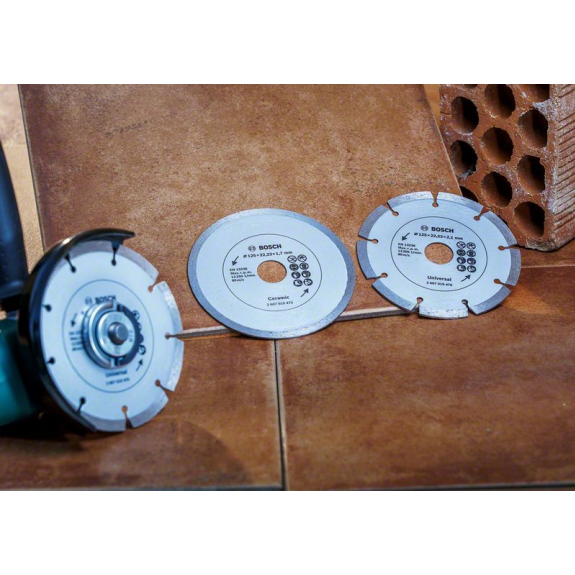 Diamanttrennscheibe für Fliesen und Baumaterial, Durchmesser: 115 mm, 2er-Pack Diamanttrennscheibe für Fliesen und Baumaterial, Durchmesser: 115 mm, 2er-Pack-Beschreibung lesen