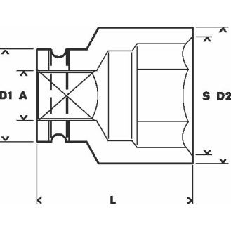 Steckschlüsseleinsatz, SW 6 mm, L 25 mm, 13 mm, M3,5, 10,2 mm-Beschreibung lesen