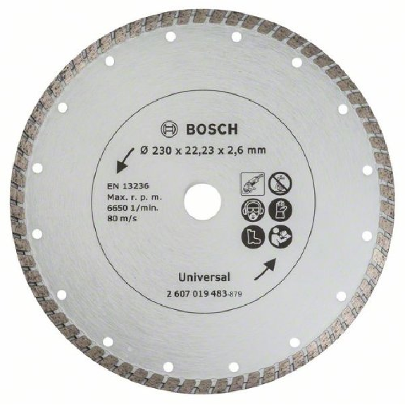 Diamanttrennscheibe Turbo, Durchmesser: 125 mm-Beschreibung lesen