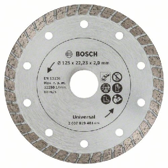 Diamanttrennscheibe Turbo, Durchmesser: 125 mm-Beschreibung lesen
