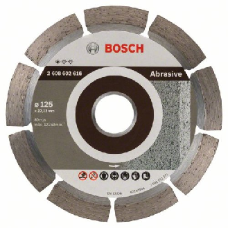 Diamanttrennscheibe Standard for Abrasive, 125 x 22,23 x 6 x 7 mm-Beschreibung lesen