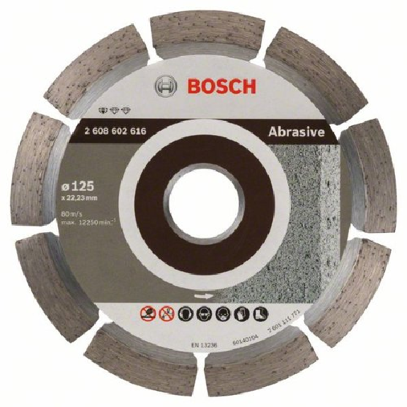 Diamanttrennscheibe Standard for Abrasive, 125 x 22,23 x 6 x 7 mm Diamanttrennscheibe Standard for Abrasive, 125 x 22,23 x 6 x 7 mm-Beschreibung lesen