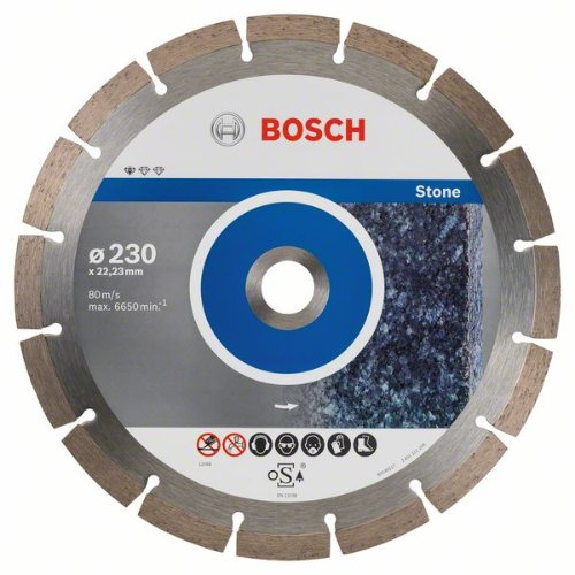 Diamanttrennscheibe Standard pour Pierre, 115 x 22,23 x 1,6 x 10 mm, 10er-Pack-Leggi tutto