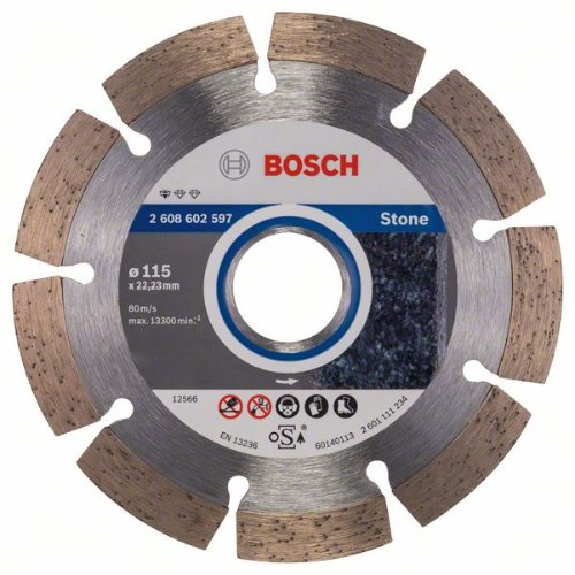 Diamanttrennscheibe Standard for Stone, 115 x 22,23 x 1,6 x 10 mm, 1er-Pack-Beschreibung lesen