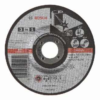 Trennscheibe 3-in-1 A 46 S BF, gekröpft, 125 mm, 2,5 mm-Beschreibung lesen