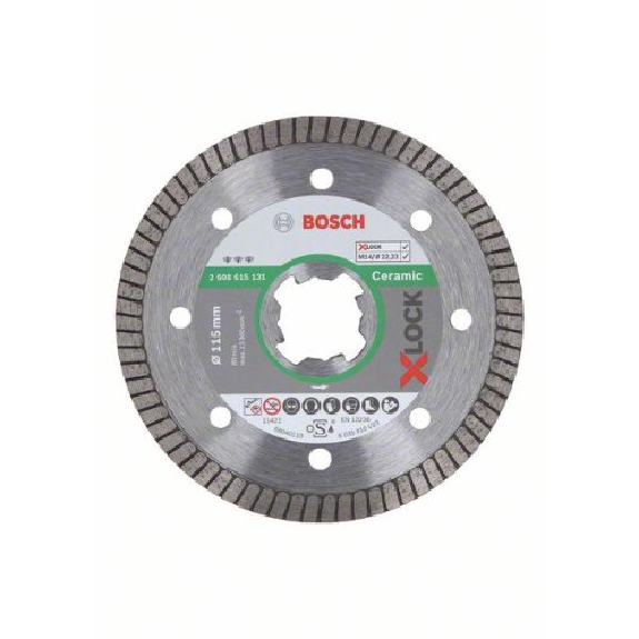 X-LOCK Diamanttrennscheibe Best for Ceramic Extra Clean Turbo 115 mm-Leggi tutto