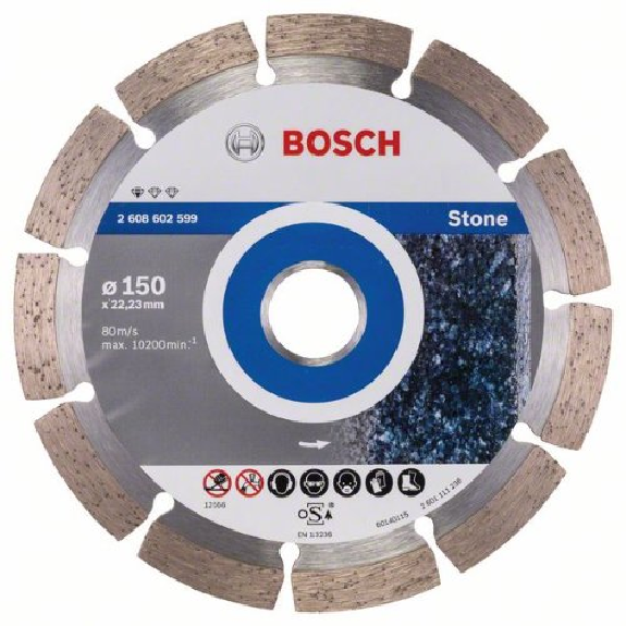 Diamanttrennscheibe Standard for Stone, 150 x 22,23 x 2 x 10 mm-Beschreibung lesen