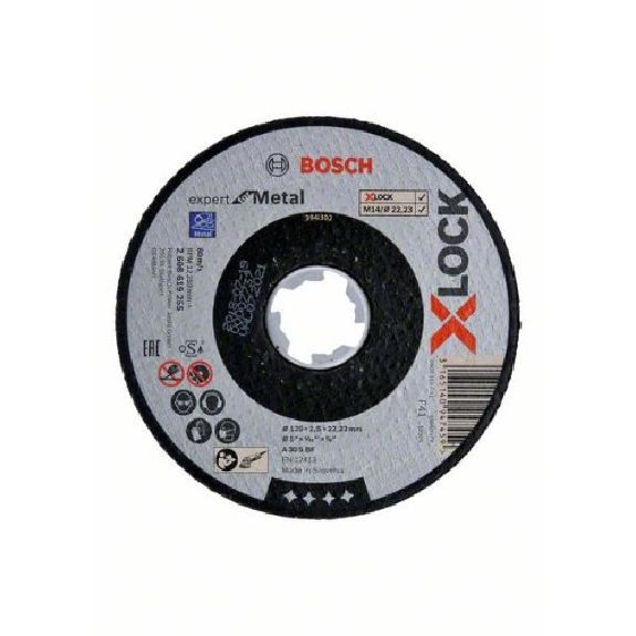 X-LOCK Trennscheibe Expert for Metal, A 30 S BF, D 125 mm, 2,5 mm, gerade X-LOCK Trennscheibe Expert for Metal, A 30 S BF, D 125 mm, 2,5 mm, gerade-Beschreibung lesen