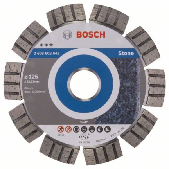 Diamanttrennscheibe Best for Stone, 125 x 22,23 x 2,2 x 12 mm-Beschreibung lesen
