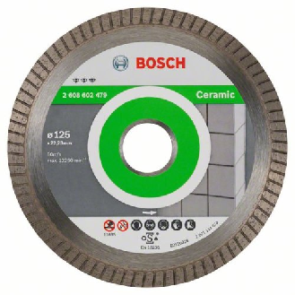 Diamanttrennscheibe Best for Ceramic Extra-Clean Turbo, 125 x 22,23 x 1,4 x 7 mm-Beschreibung lesen