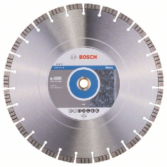 Diamanttrennscheibe Best for Stone, 400 x 20,00/25,40 x 3,2 x 12 mm-Beschreibung lesen