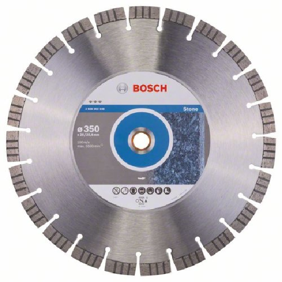 Diamanttrennscheibe Best for Stone, 350 x 20,00/25,40 x 3,2 x 15 mm Diamanttrennscheibe Best for Stone, 350 x 20,00/25,40 x 3,2 x 15 mm-Beschreibung lesen
