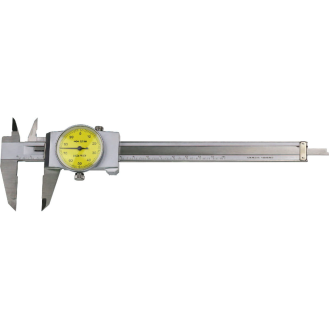 Uhren-Messschieber TOP 0-150mm, Ablesung 0,02mm und Schnabellänge 40/20mm-Beschreibung lesen