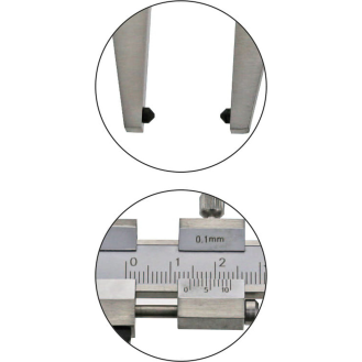 Uhren-Messschieber Ø38mm 0-150mm und Ablesung 0,2mm-Beschreibung lesen