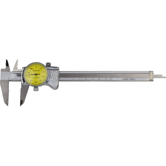 Uhren-Messschieber mit Daumenrolle TOP 0-150mm, Ablesung 0,02mm-Beschreibung lesen
