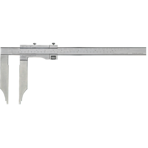 Calibrador de taller de precisión para medición externa, interna y por pasos 0-600 mm y longitud de mandíbula 300 mm-Leer más