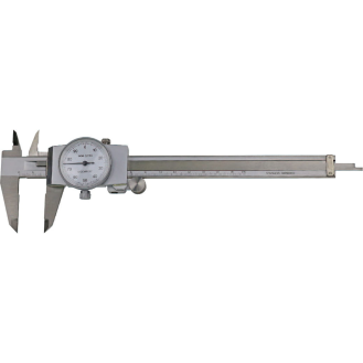 Uhren-Messschieber Ø45mm 0-300mm und Ablesung 0,1mm-Beschreibung lesen