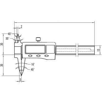 Digitaler Messschieber 0-50 mm-Beschreibung lesen