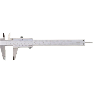 Taschen-Messschieber mit Feststellschraube 0-150mm und Nonius 1/1000"-Beschreibung lesen