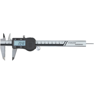 Digital Taschen-Messschieber mit 3V Messsystem und rundem Tiefenmaß Ø1,6mm 0-150mm-Beschreibung lesen