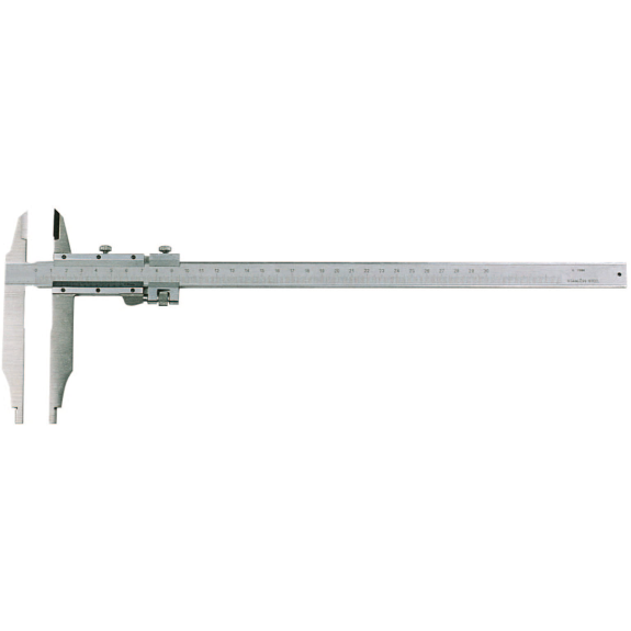 Werkstattmessschieber mit Spitzen 0-300mm mit Ablesung 0,05mm-Beschreibung lesen