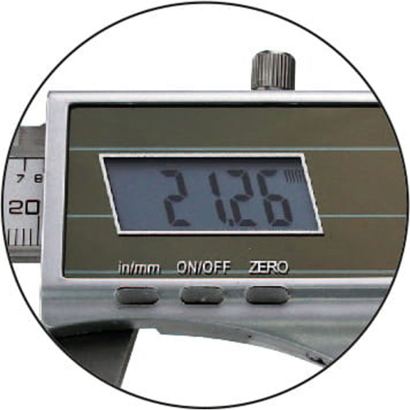 Digtial Taschen-Messschieber mit Bruchanzeige 0-200mm mit Datenausgang RB 6-Beschreibung lesen