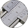Taschen-Messschieber für Linkshänder 0-150mm, Nonius 1/128" Oben und 1/20-39 mm Unten