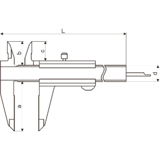 Taschen-Messschieber mit Momentfestellung 0-300mm und Nonius 1/128"-Beschreibung lesen
