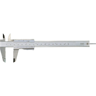 Taschen-Messschieber mit rundem Tiefenmaß 0-150mm, Nonius 1/20mm-Beschreibung lesen