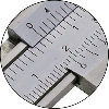 Taschen-Messschieber 0-150mm mit Momentfeststellung und Nonius 1/1000" Oben und 1/50-49 mm Unten