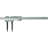 Stangen-Zirkel-Messschieber mit flacher Vierkantstange und auswechselbaren HM-Spitzen 0-300mm