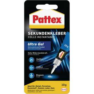 Sekundenkleber Ultra Gel 10g farblos Tube-Beschreibung lesen