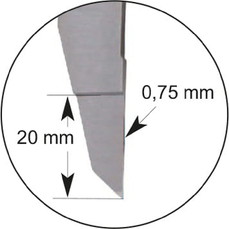 Messschieber mit extra dünnem Schnabel 0-150mm-Beschreibung lesen