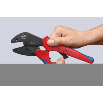 Crimpzange MultiCrimp L.250mm 3 Wechseleinsätze-Beschreibung lesen