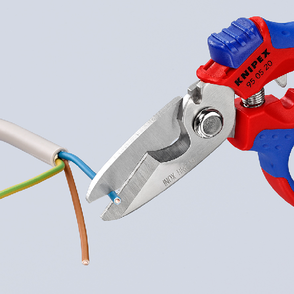 Elektriker-/Handwerkerschere L.160mm Mehrkomp.-Hüllen-Beschreibung lesen