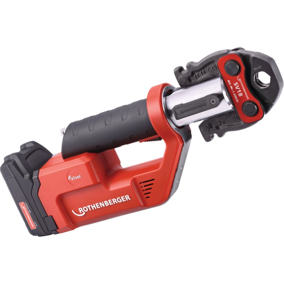 Akkupresschine ROMAX Compact TT 15-35mm Basic Set 2,2x2Ah,EU,o.Pressbacken-Beschreibung lesen