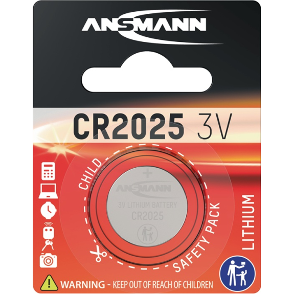 Knopfzelle 3 V 165 mAh CR2025 20x2,5mm 1 St./Bl.-Beschreibung lesen
