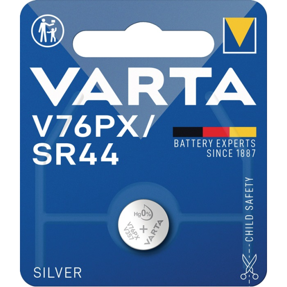 Bouton électronique 1,55 V 145 mAh SR44 11,6x5,4mm-Leggi tutto