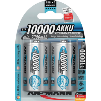 Akkuzelle 1,2 V 10000 mAh R20-D-Mono HR20 2 2St./Blister-Beschreibung lesen