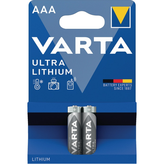 Bterie ULTRA Lithium 1,5 V AAA Micro 1100 mAh FR10G445 6103 2 St./Bl. Bterie ULTRA Lithium 1,5 V AAA Micro 1100 mAh FR10G445 6103 2 St./Bl.-Beschreibung lesen