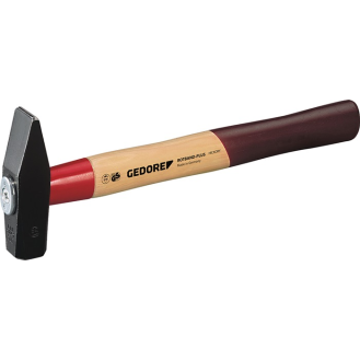 Schlosserhammer Rotband-Plus 1500g Stiel-L.380mm Hickory m.Stahlschutzhülse-Beschreibung lesen