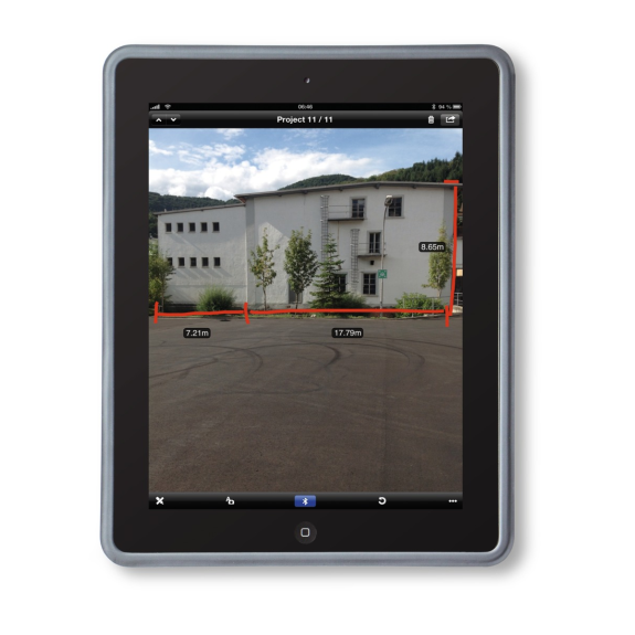 Laserentfernungsmesser 0,05-200m ± 1mm IP 54-Beschreibung lesen