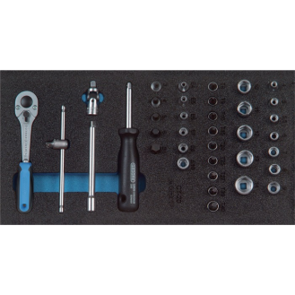 Werkzeugmodul 1500 CT1-20 37-tlg.1/3-Modul Steckschlü.1/4 Zoll-Beschreibung lesen