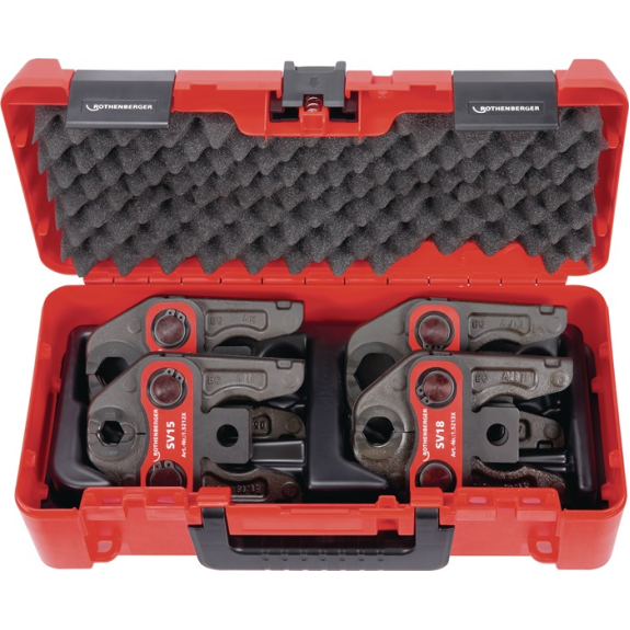 Pressbackenset 32 kN NW 15-18-22-28mm Typ SV ROTHENER-Lire la description