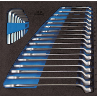 Werkzeugmodul 1500 CT2-1 B 25-tlg.2/3-Modul Ringmaul-/Stiftschlüssel-Beschreibung lesen