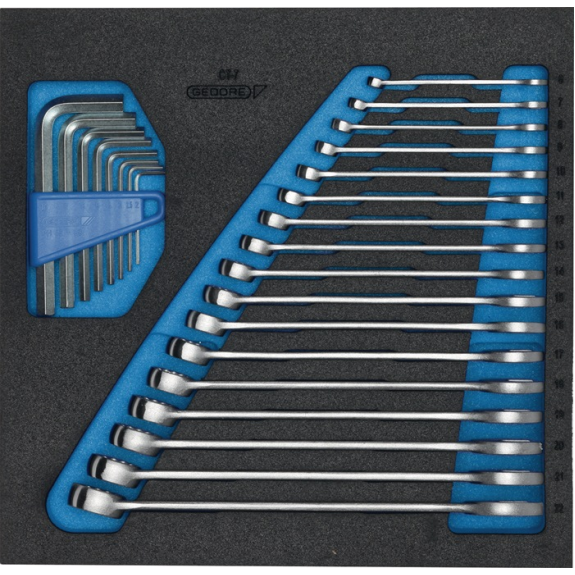 Werkzeugmodul 1500 CT2-7 25-tlg.2/3-Modul Ringmaul-/Stiftschlüssel-Beschreibung lesen
