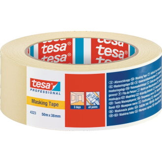Kreppband 4323 leicht gekreppt hellbeige L.50m B.38mm Rl.-Beschreibung lesen