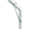 Stegkonsole L.500mm H.330mm B.30mm S.4mm STA verz.silber Trgf.200kg