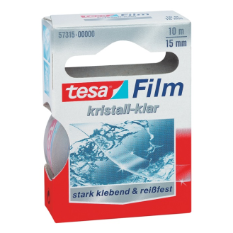 Klebeband film 57315 kristall-klar L.10m B.15mm Rl.-Beschreibung lesen