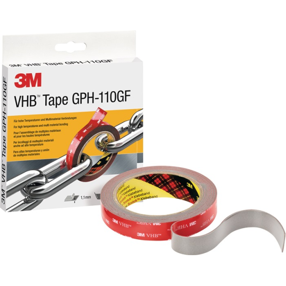 Ruban de montage VHB GPH-110GF gris L. L. 19mm-Lire la description